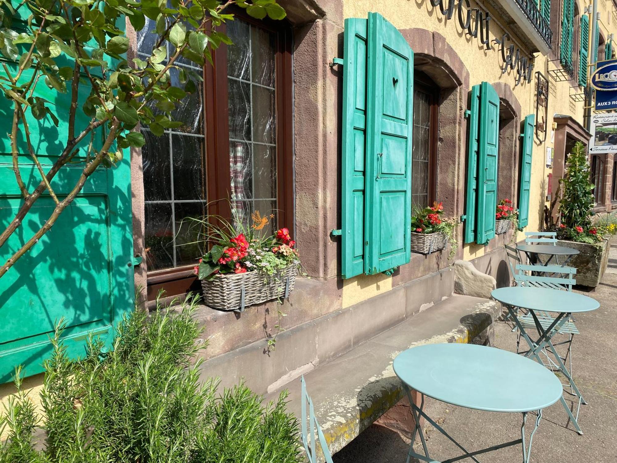 Hotel Restaurant Aux Trois Roses ลาเปอติต-ปีแยร์ ภายนอก รูปภาพ